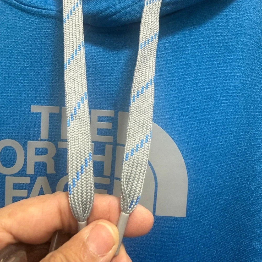 The North Face Bright Blue Pullover Hoodie with Logo